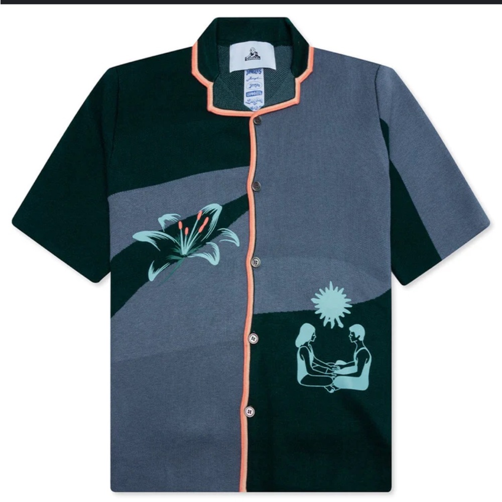 NOT FOR SALE!!!Jungles Togetherness Heavy Knit Button Up Top